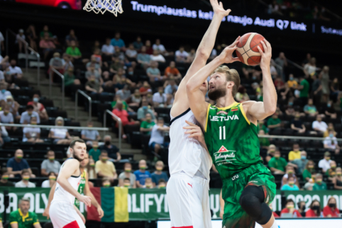 Lietuvos rinktinė antrose savo kontrolinėse rungtynėse užtikrintai laimėjo prieš Rusiją