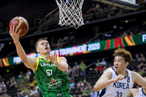 Prieš lemiamas dvikovos Lietuvos rinktinė sutriuškino Pietų Korėją