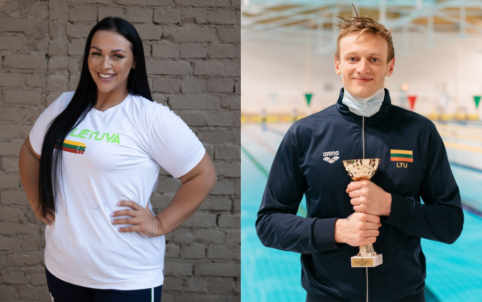 Lietuvos vėliavą olimpinių žaidynių atidarymo ceremonijoje neš S. Jablonskytė ir G. Titenis