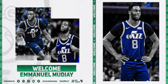 Oficialu: „Žalgiris“ komplektacijos darbus užbaigė pasirašydami vienerių metų sutartį su E. Mudiay