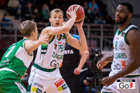 Kauno „Žalgiris“ tik po dviejų pratęsimų sugebėjo įveikti Alytaus „Dzūkiją“