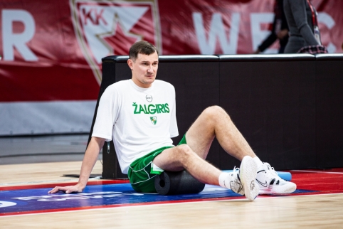 „Žalgiris“ mačą su „Olympiakos“ pasitiks be J. Strelnieko ir Jankūno