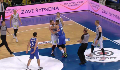 Konfliktais pažymėtose rungtynėse – „Ryto“ pergalė prieš „Neptūną“ (VIDEO)
