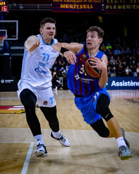 Daugiausiai pasireikšti gavęs R. Jokubaitis kartu su „Barca“ sutriuškino „Zenit“