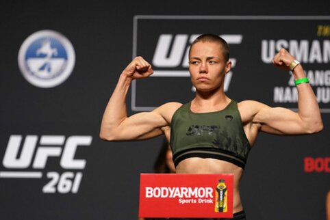 Svėrimosi ceremonijoje R. Namajunas ir Z. Wheilli užfiksavo tokį patį svorį