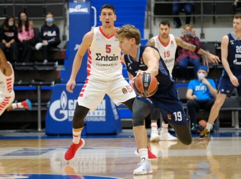 Vėl tarp lyderių buvęs M. Kuzminskas svariai prisidėjo prie „Zenit“ pergalės