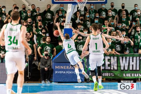 Prienuose „Žalgirį“ nuo gėdingo pralaimėjimo skyrė tik T. Cavanaugh taiklūs metimai
