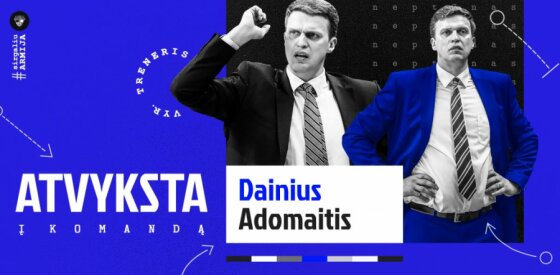 Oficialu: D. Adomaitis vėl stoja prie „Neptūno“ vairo