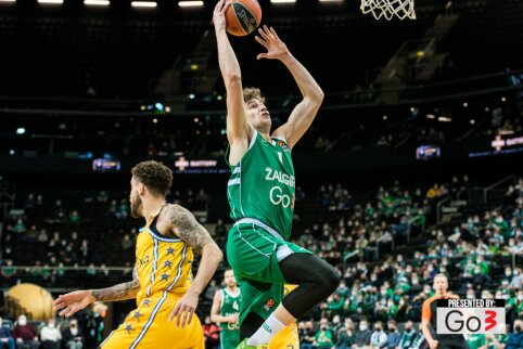 M. Blaževičiaus karjeros rungtynės Eurolygoje nepadėjo: „Žalgiris“ krito prieš „Maccabi“