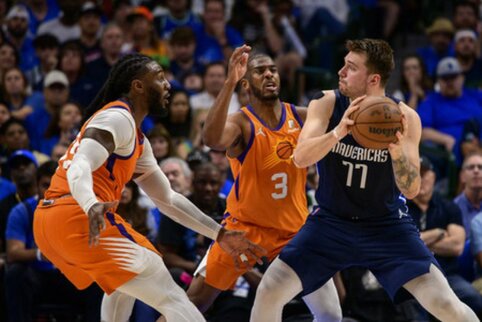 Visiškas pažeminimas: Dončičiaus „Mavericks“ sutrypė „Suns“ ir pateko į konferencijos finalą