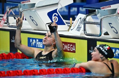 Amerikietę pranokusi R. Meilutytė iškovojo pasaulio taurės auksą