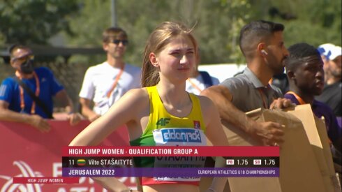 V. Stašaitytė pagerino asmeninį rekordą ir pateko į Europos U18 finalą