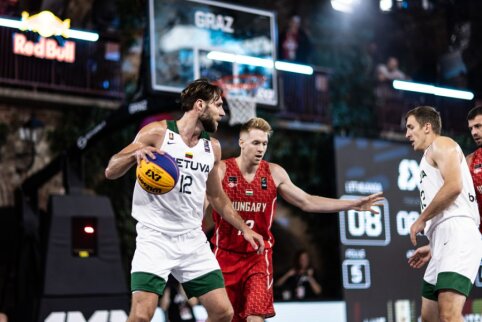 Vyrų 3x3 rinktinė iškovojo antrąją pergalę Europos čempionate