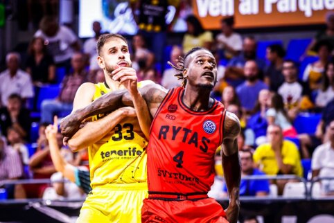 Čempionų lygos starte – „Ryto“ pralaimėjimas Tenerifėje