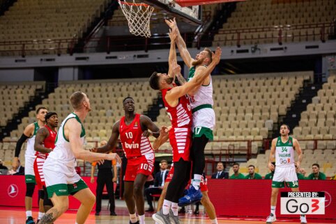 Brazdeikio vedamas „Žalgiris“ neatsilaikė prieš „Olympiakos“