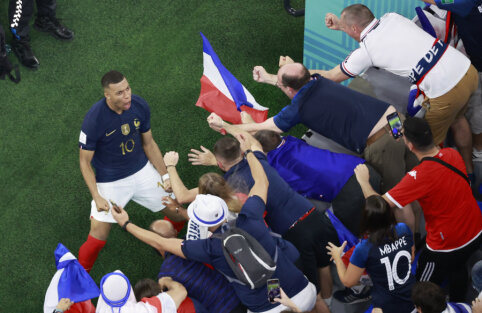 K. Mbappe dublis užtikrino Prancūzijos rinktinei vietą atkrintamosiose
