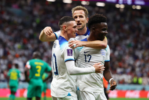 Anglija sutriuškino Senegalą ir pateko į pasaulio čempionato ketvirtfinalį