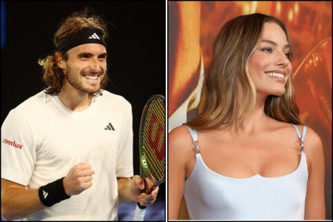 S. Tsitsipas į „Australian Open“ turnyrą pakvietė Holivudo žvaigždę M. Robbie