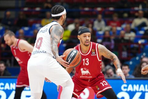 Milano „Olimpia“ prieš „Baskonia“ iškovojo retą pergalę Eurolygoje