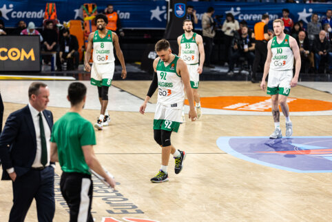 „Žalgiris“ antrą kartą šiame sezone krito prieš Eurolygos čempionus