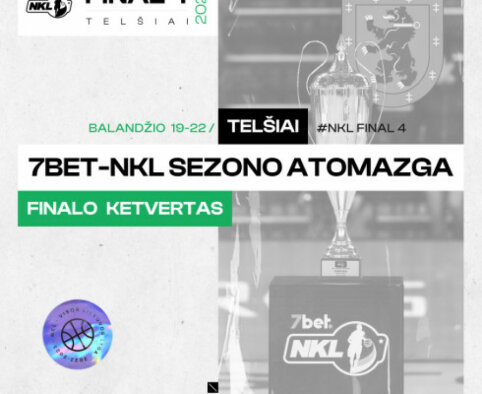 NKL finalo ketvertas įvyks Telšiuose