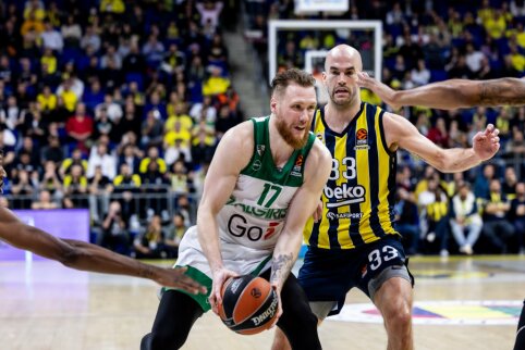 Iki paskutinės minutės kovojęs „Žalgiris“ krito prieš „Fenerbahce“