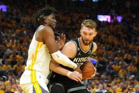 D. Sabonis buvo rezultatyvus, tačiau serijoje į priekį įsiveržė „Warriors“