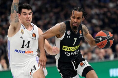 Masinėmis muštynėmis paženklintoje kovoje „Partizan“ nustūmė „Real“ ant bedugnės krašto