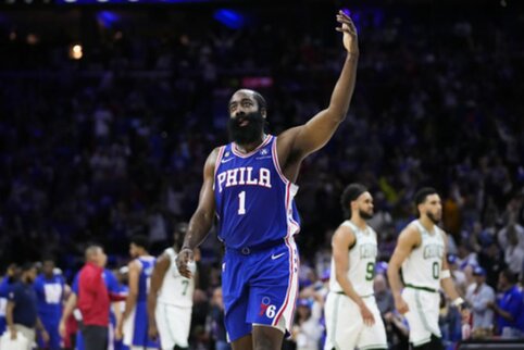 Lemiami Hardeno metimai išlygino „76ers“ ir „Celtics“ serijos rezultatą
