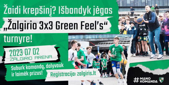 Liepos pradžioje įvyks kasmetinis „Žalgirio“ 3x3 turnyras