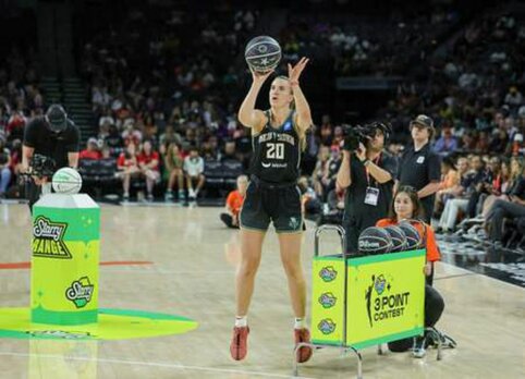 WNBA tritaškių konkurse Sabrina Ionescu pagerino visų laikų rekordą