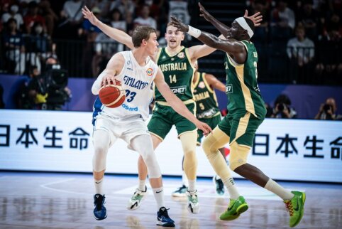 Pasaulio čempionato starte – užtikrinta Australijos pergalė prieš suomius