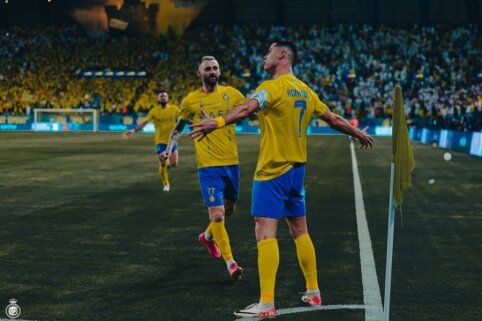 C. Ronaldo ir vėl pasižymėjo: Azijos AFC Čempionų lygoje „Al-Nassr“ įsirašė antrąją pergalę 