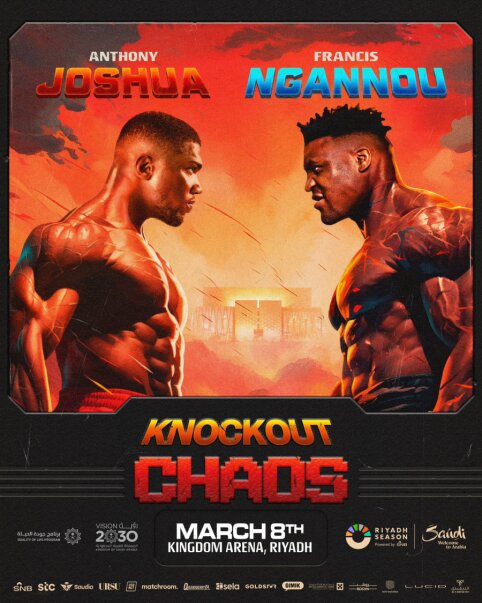 Oficialu: A. Joshua ir F. Ngannou susikaus Saudo Arabijoje