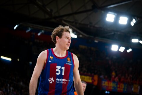 Atkaklias rungtynes laimėjusi „Barcelona“ išlygino ketvirtfinalio seriją namuose