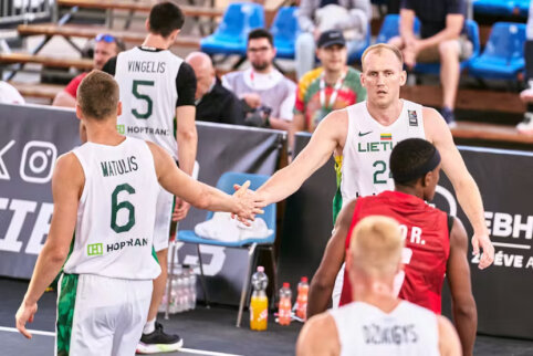 Lietuvos 3x3 vyrų rinktinė nusileido Vokietijai, bet žengė į kitą olimpinės atrankos turnyro etapą