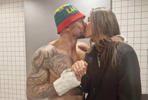 Dviguba pergalė: po pergalės „UTMA 11“ S. Maslobojevas pasipiršo savo mylimajai