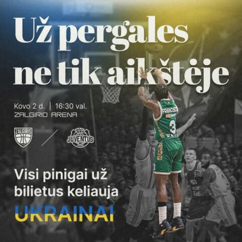 „Žalgiris“ po pergalės Serbijoje organizuoja specialią akciją Ukrainai