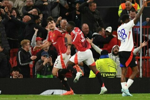 Neįtikėtina: 3 įvarčius permainingų rungtynių pratęsimo pabaigoje pelnęs „Man Utd“ pateko į Europos lygos pusfinalį