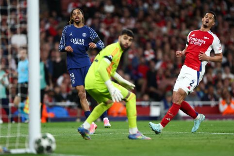 Čempionų lygos pusfinalių starte – PSG antausis „Arsenal“