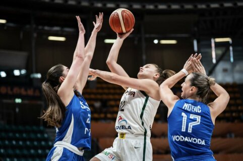 2 iš 2: Europos čempionate Lietuvos moterų rinktinė patiesė ir Serbiją
