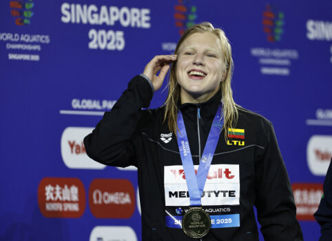Keturis pasaulio čempionės titulus iš eilės iškovojusi R. Meilutytė: „Esu labai dėkinga dėl to“