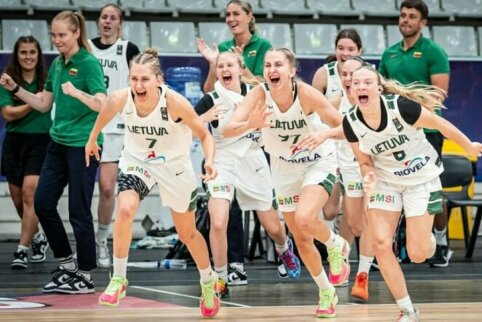 Ketvirtajame kėlinyje iš dviženklio deficito išlipusios Lietuvos U20 merginos – Europos čempionato finale