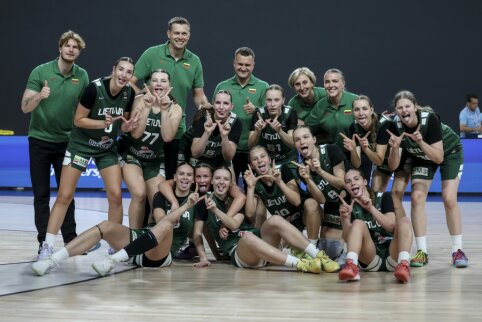 Dar vienas žingsnis link elitinio diviziono: U16 merginų rinktinė iškovojo trečią pergalę iš eilės