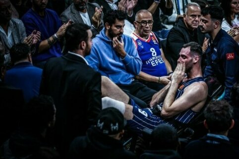 Sunkią traumą patyręs „Anadolu Efes“ aukštaūgis šiame sezone ant parketo neišbėgs
