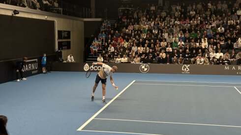 Lietuviškame teniso derbyje triumfavo E. Butvilas, kuris pranoko V. Gaubą