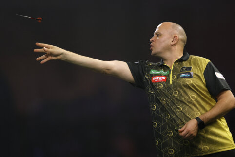 D. Labanauskas garbingai priešinosi geriausiam pasaulio smiginio žaidėjui