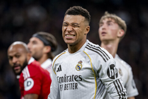 K. Mbappe krenta i&scaron; rikiuotės ir praleis Ispanijos Supertaurę