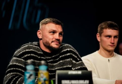 I&scaron;ankstinė UTMA spaudos konferencijoje apsižodžiavo Dirkstys ir Maslobojevas: &bdquo;Tu laižytuvas, a&scaron; &ndash; kovotojas&ldquo;