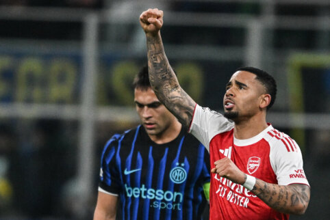 Čempionų lyga: Arsenal įveikė Milano ekipą